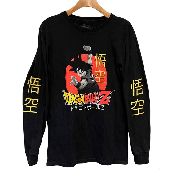 Dragon Ball Z Goku Long Sleeve Graphic T Shirt, Men's SMALL Japanese Anime - Picture 1 of 9